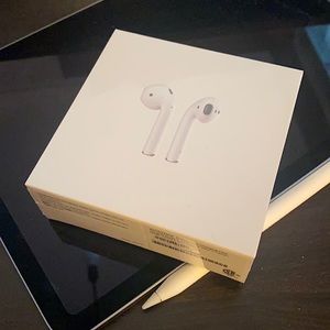 Brand new, still in the plastic, AirPods